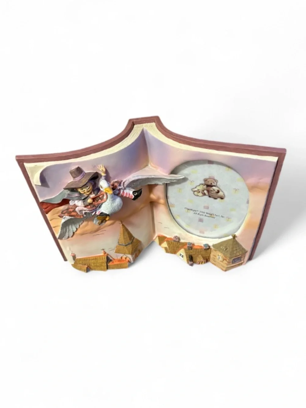 Vintage Mother Goose Nursery Rhyme Storybook Picture Frame 3D Figural Home Decor